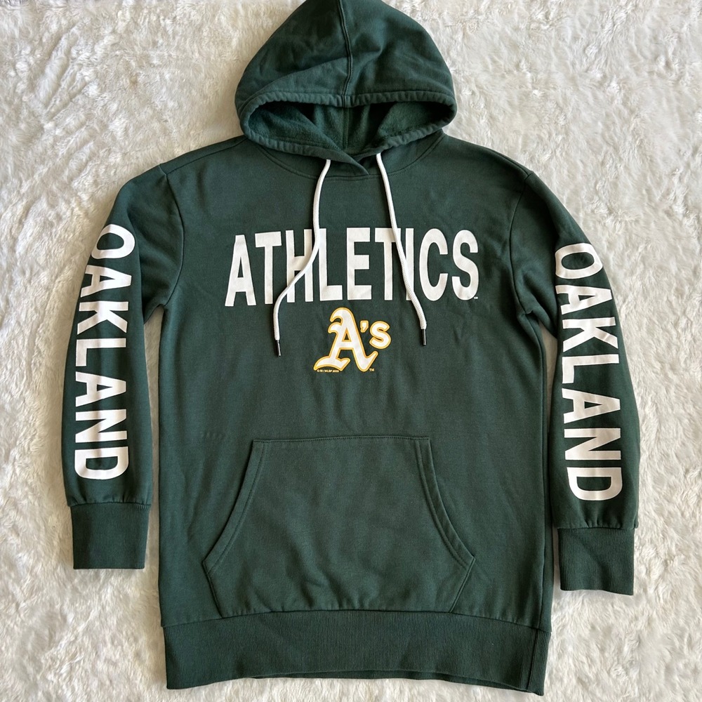 G-III 4Her Oakland Athletics MLB Green Hoodie Sweatshirt‎ Womens Medium